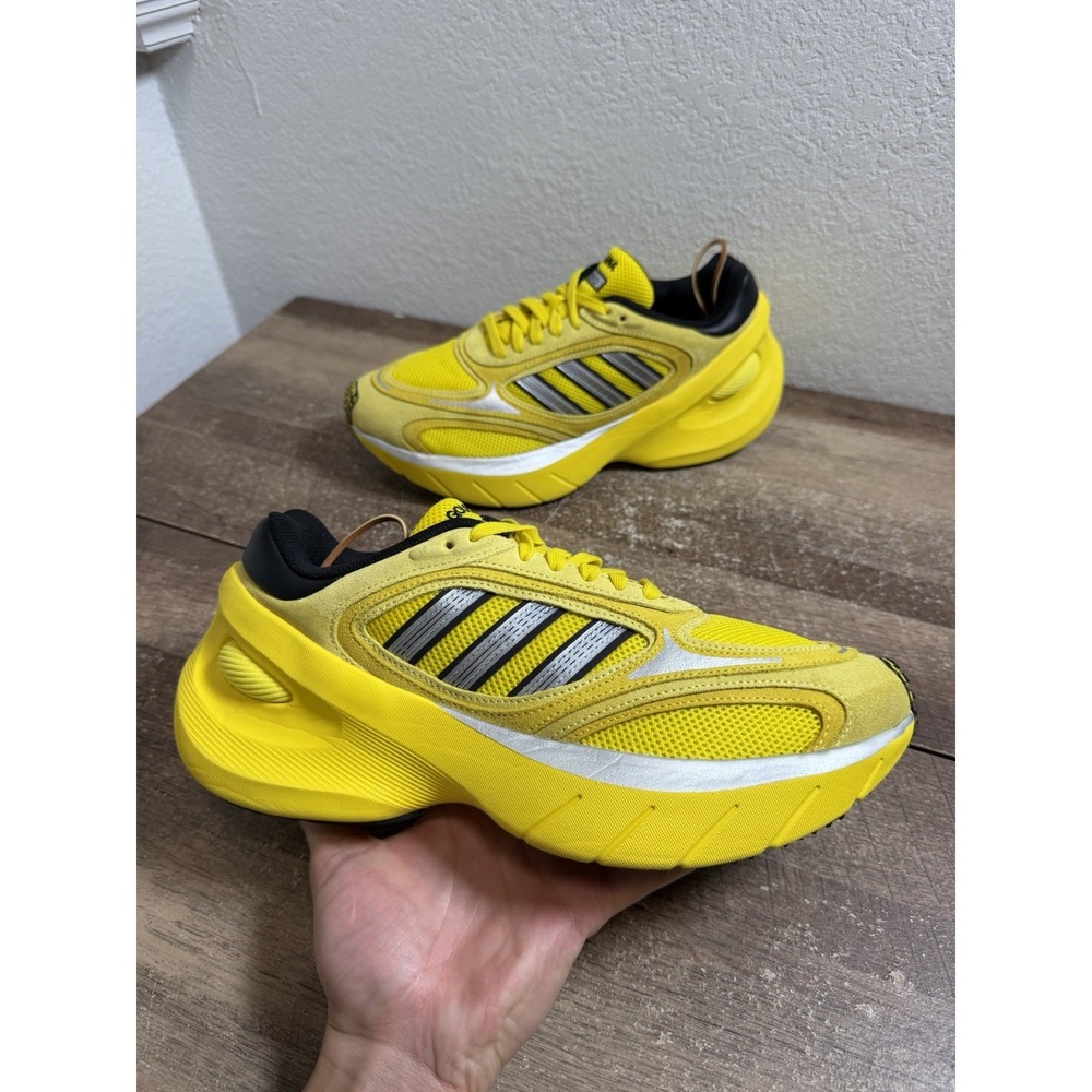 adidas Adizero Goukana JP7177 Light Yellow Mesh Men's Running Sneakers Size 10.5